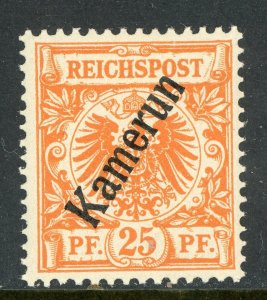 Kamerun Cameroon 1897 Germany 25 Pfennig First Issues Scott #5 MNH F408