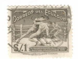 Ecuador Scott C68 airmail boxing stamp 1939 used