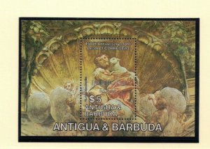 ANTIGUA Sc 673 NH SOUVENIR SHEET OF 1984 - CHRISTMAS - (WG04)