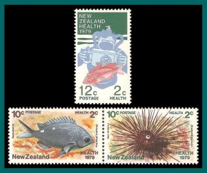 New Zealand 1979 Health, mint  #B104-B105,SG1197-SG1199