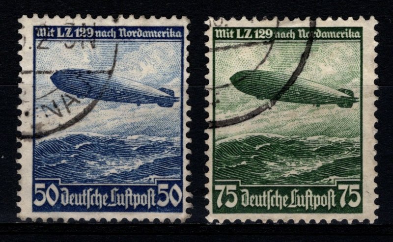 Germany 1936 Airmail, Airship Hindenburg, Set [Used]