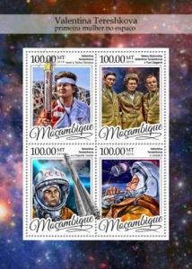 MOZAMBIQUE 2016 SHEET VALENTINA TERESHKOVA SPACE ASTRONAUTS COSMONAUTS