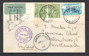 1934 NEW ZEALAND, TRANS-TASMAN - Airmail - 'Faith in Australia' SG ...