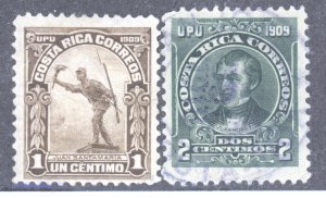 Costa Rica, Scott #69-70, Used