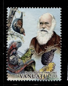 Vanuatu Stamp #978 USED VFU XF SINGLE CHARLES DARWIN