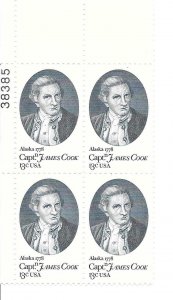 Scott US # 1732, MNH plate block of 4