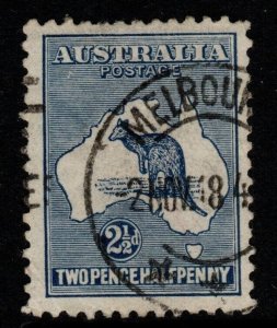 AUSTRALIA SG36 1917 2½d DEEP BLUE DIE II USED