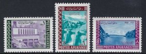 Afghanistan Sc #751-753:  Electricity for Agriculture, 1967 MH. CV $2.40