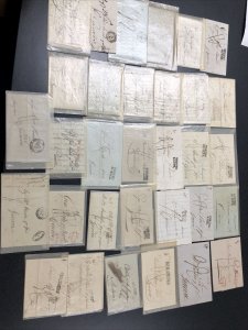 Italian Stampless Letters Mainly 1800’s ( 300 Covers ) 