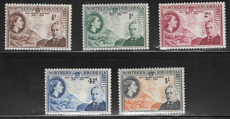 Northern Rhodesia Scott 54-58 MNH** set