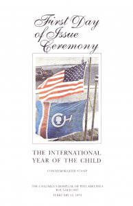 USPS 1st Day Ceremony Program #1772 C1 International Year of the Child 1979