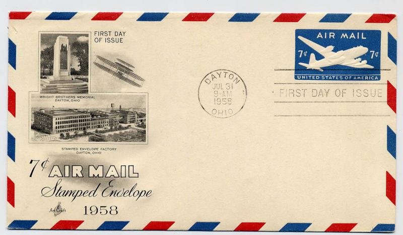 United States First day cover #UC26, Skymaster