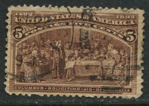 234 5c Columbian Exposition Used