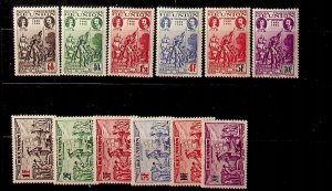 REUNION Sc 177B-G+C13A-C13F NH ISSUE OF 1943 - DE PRONIS