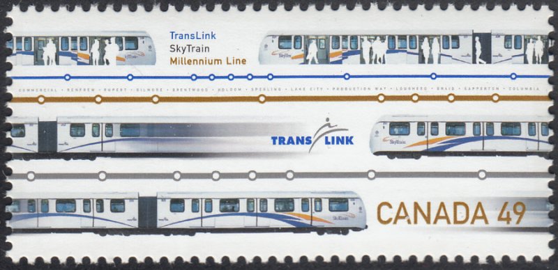 Canada 2004 MNH Sc 2029 49c Translink Skytrain