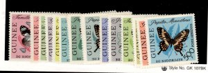 Guinea #291-304/C49  Single (Complete Set) (Butterflies)