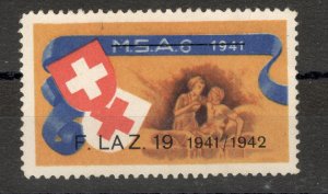 SWITZERLAND - MH - POSTER STAMP - OVERPRINT F. LAZ. 19  - 1941/1942. 
