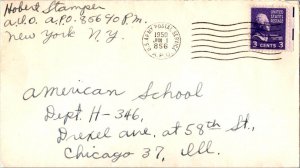 United States A.P.O.'s 3c Jefferson Prexie 1950 U.S. Army Postal Service, A.P...