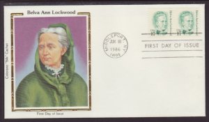 US 2178 Belva Lockwood 1986 Colorano U/A FDC