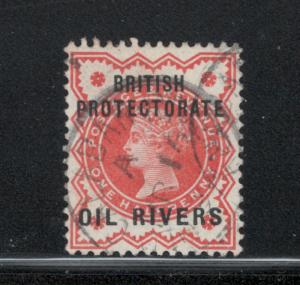 Niger Coast 1892 Queen Victoria Overprint 1/2p Scott # 1 Used