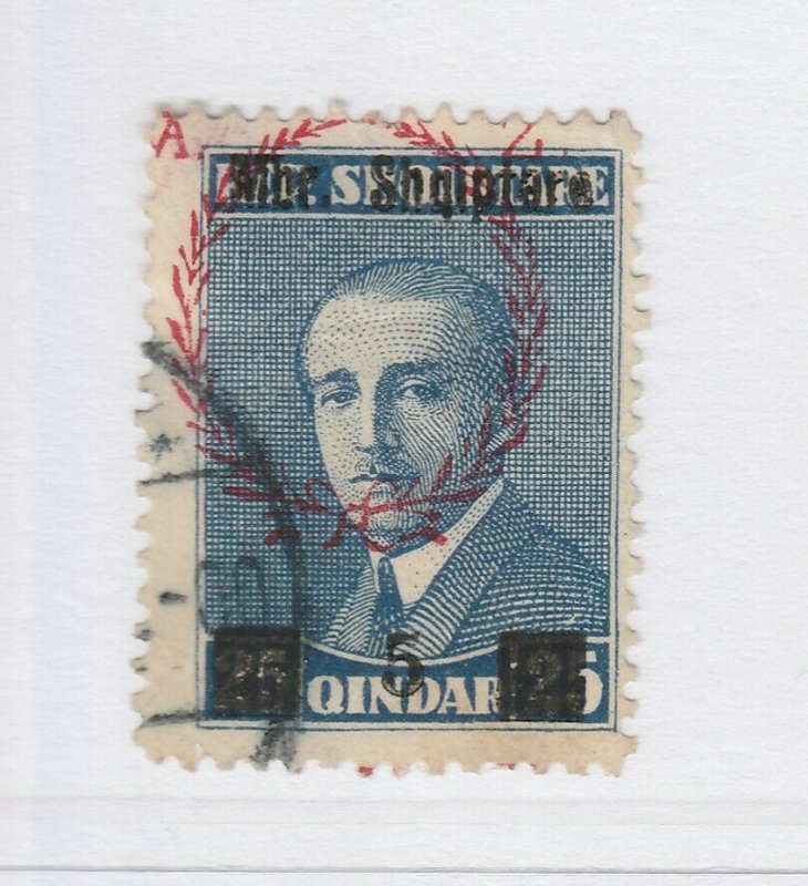 A3P18F48 Albania 1929 5q on 25q used