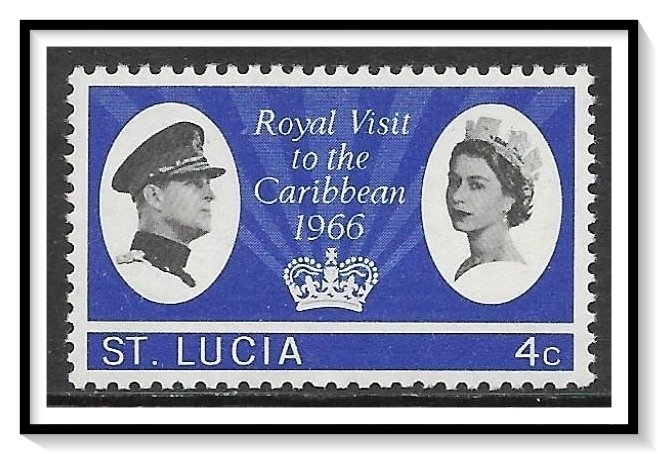 St Lucia #205 Royal Visit MH