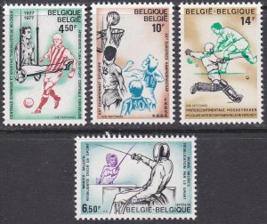 Belgium Sc #994-997 MNH; Mi #1915-18