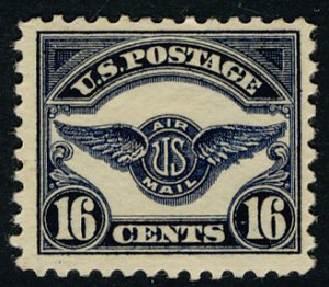 US #C5 SCV $70.00  VF/XF mint hinged, fresh stamp, terrific color and eye app...