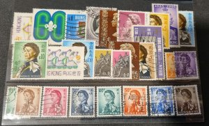 Hong kong amazing stamps collection. Elizabeth 1940-1970. #610