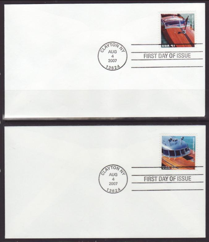 US 4160-4163 Boats Uncacheted 2007 S/4 U/A FDC