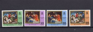 SAINT LUCIA 1972 EASTER PAINTINGS SET OF 4 STAMPS MNH