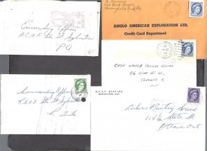 Canada MILITARY 5 DIFFERENT COVERS RCAF STATIONS BS27093