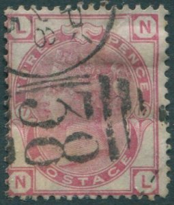 Great Britain 1873 SG143 3d rose QV LNNL spray of rose wmk plate 17 FU (amd)