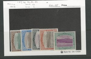 Dominica, Postage Stamp, #27, 28, 29, 30, 31 Mint Hinged, 1903-1920, JFZ