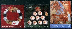 2020 Cyprus Christmas (3) (Scott NA) MNH