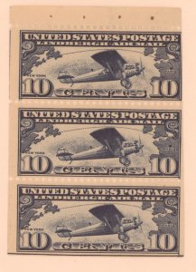 United States, Scott #C10a, MH, Booklet pane