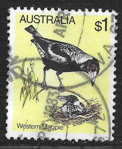 Australia #739 $1 Birds - Western Magpie