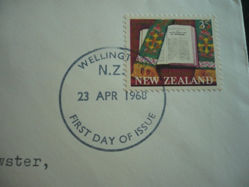 Postal History - New Zealand - Scott# 408 - First Day Cover