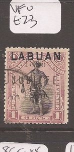 Labuan 1896 Jubilee 1c SG 83 VFU (4cak) 