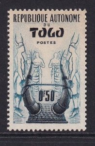 Togo   #334 MNH  1957  Konkomba helmet  50c