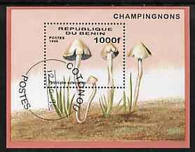 Benin 1996 Mushroom Flora Fungi Plant CHAMPIGNON Nature S/S Stamp CTO Mi BL 22