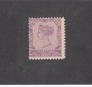 PRINCE EDWARD ISLAND # 8 MNH 9d QUEEN VICTORIA VIOLET CAT VALUE $225