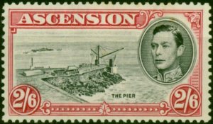 Ascension 1938 2s6d Black & Deep Carmine SG45 Fine MM