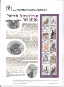 #2286-2335 AMERICAN WILDLIFE FIVE COMMEMORATIVE PANEL (11840) (STOCK PHOTO)