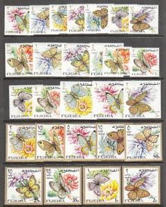 Fujeira Butterflies Mi159-85 MNH VF