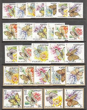 Fujeira Butterflies Mi159-85 MNH VF