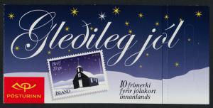 Iceland 954 Booklet MNH Christmas, Church