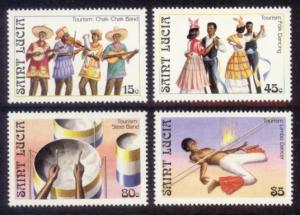 St. Lucia Sc# 862-5 MNH Tourism