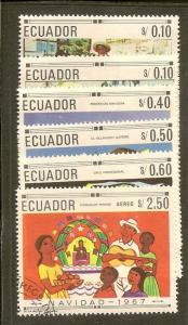 Ecuador   Scott 765-765E   Christmas    CTO