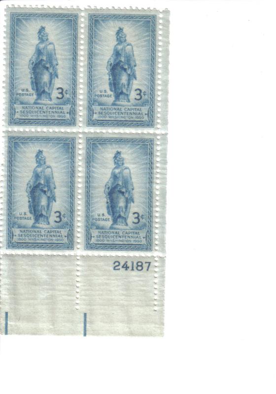 Scott US # 989, MNH Plate Block